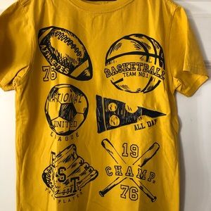 Boys Gymboree sports themed t-shirt